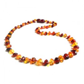 Collar Unisex ámbar báltico Mediterraneo Rojizo