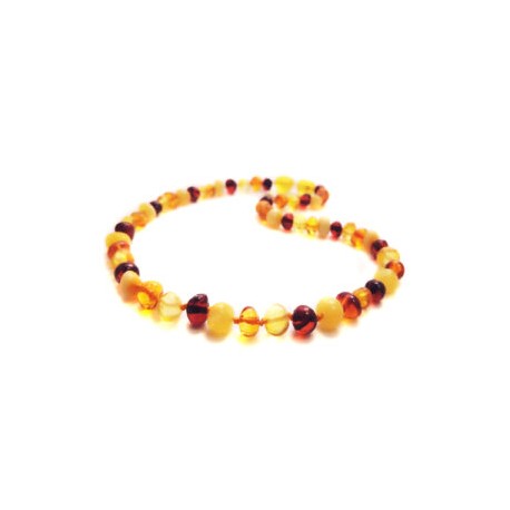 Collar Unisex ámbar báltico multitono