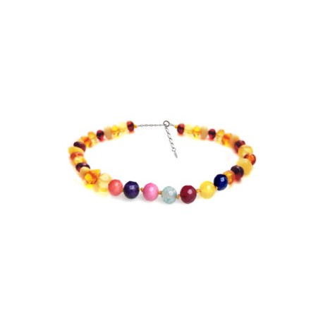 Pulsera de tobillo para Adulto Juvenil/Adulto de ámbar báltico Multitono Color y Vida