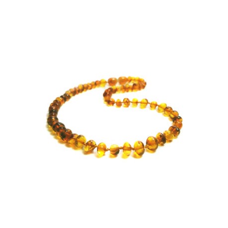 Collar bebé/dentición ámbar báltico miel 32 cm