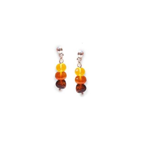 Aretes Terrasol de Ámbar Báltico con plata Esterlina Ley .925