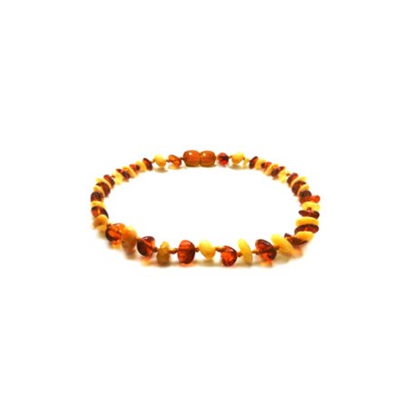 Pulsera bebé mano/tobillo de ámbar báltico Ícaro de 13.5 cm