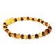 Pulsera bebé mano/tobillo de ámbar báltico Mediterranea rojiza de 13.5 cm